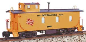 Milwaukee Road wood caboose