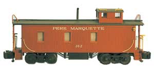 Pere Marquette wood caboose