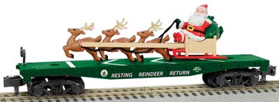48571 Santa Flat with reindeer
