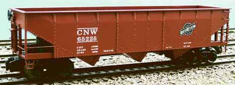 Chicago and NorthWestern 3-bay hopper