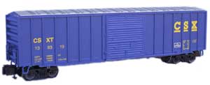 CSX ribbed box car