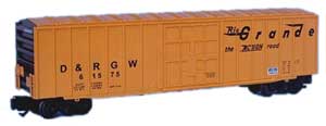 D&RGW ribbed box car