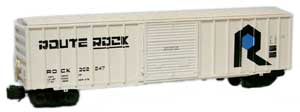 Rock Island white ribbed box car