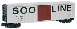 Soo Line ribbed box car