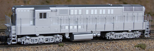Undecorated Trainmaster locomotive