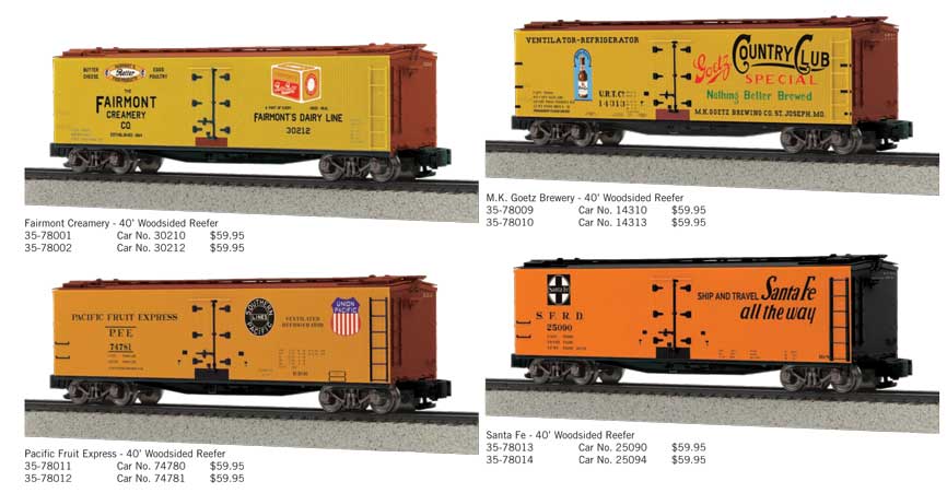 MTH wood sided reefers
