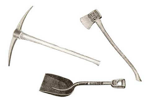 Axes, coal scoop